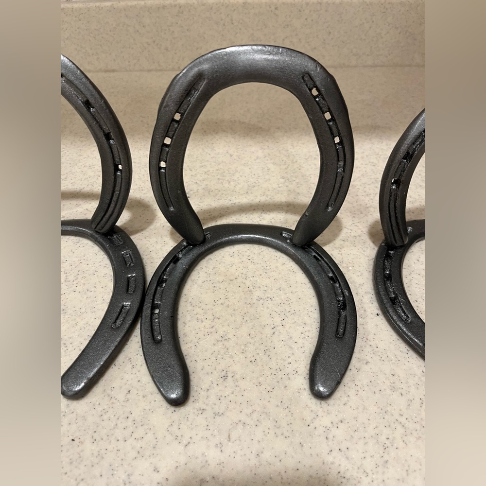 NO BUNDLES due to weight Handmade horse shoe sign holder used at wedding